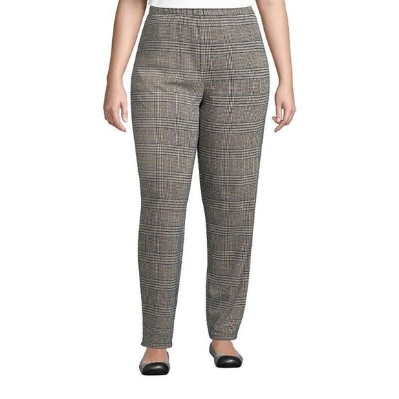 lands end Plus Size Lands' End Sport High Rise Jacquard Pull-on Pants Size 3XL - Picture 1 of 4